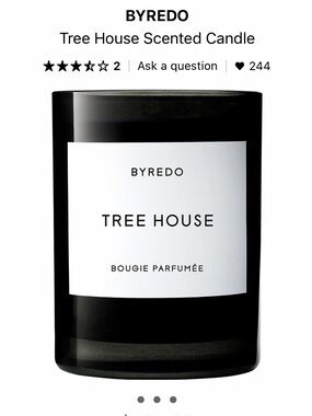 Byredo Tree House Candle in Black and White